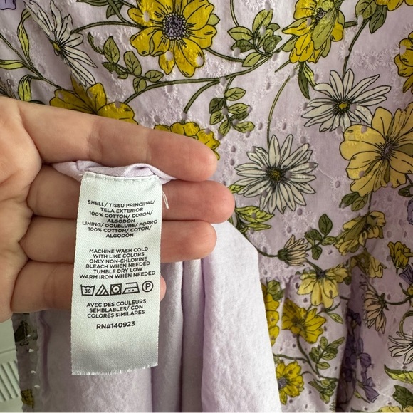LOFT Floral Purple and Yellow Maxi Sundress size 2 - Picture 6 of 6